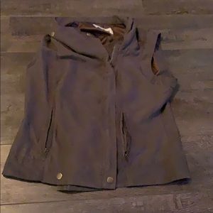 Olive green, suede vest